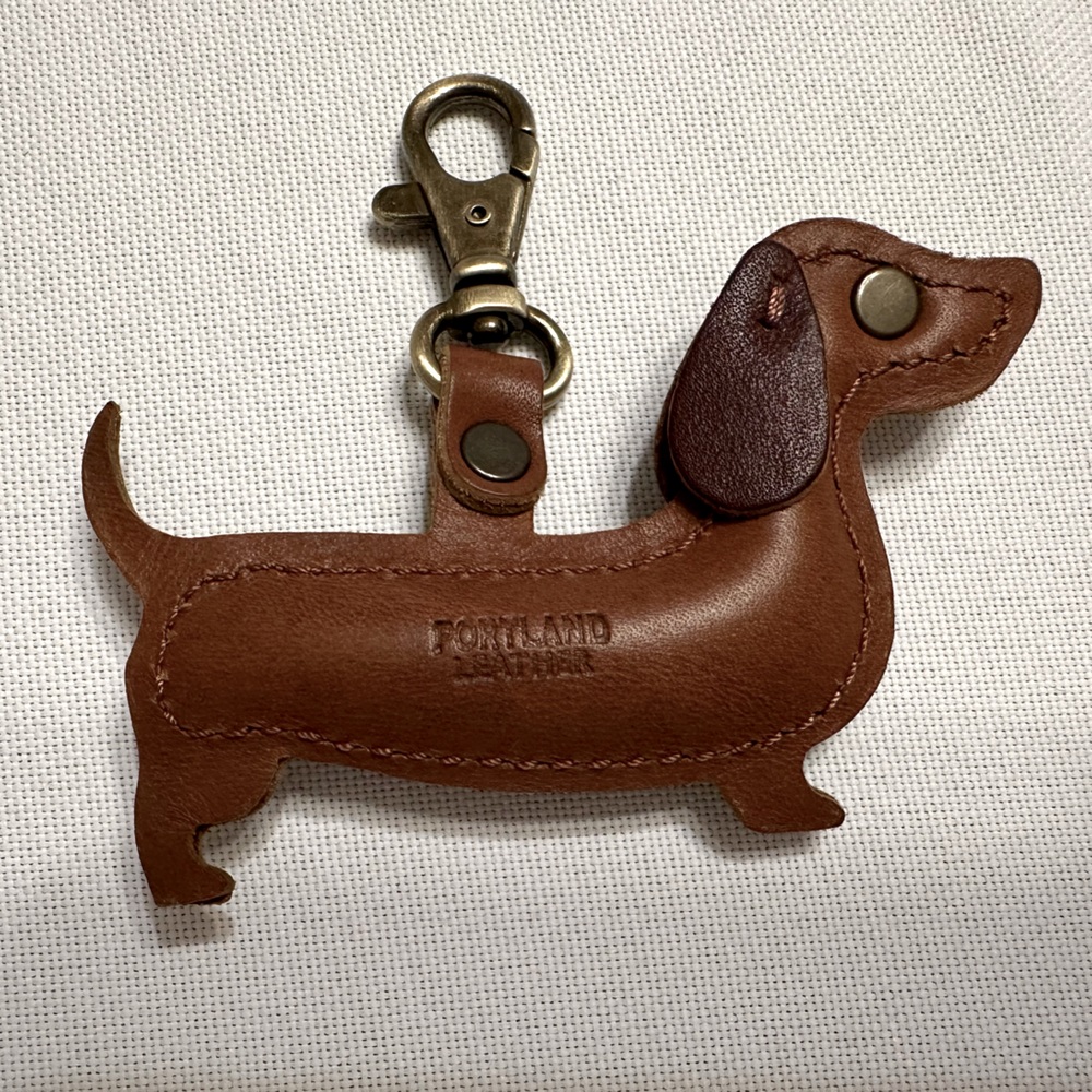 Portland Leather Goods Doxie Keychain
